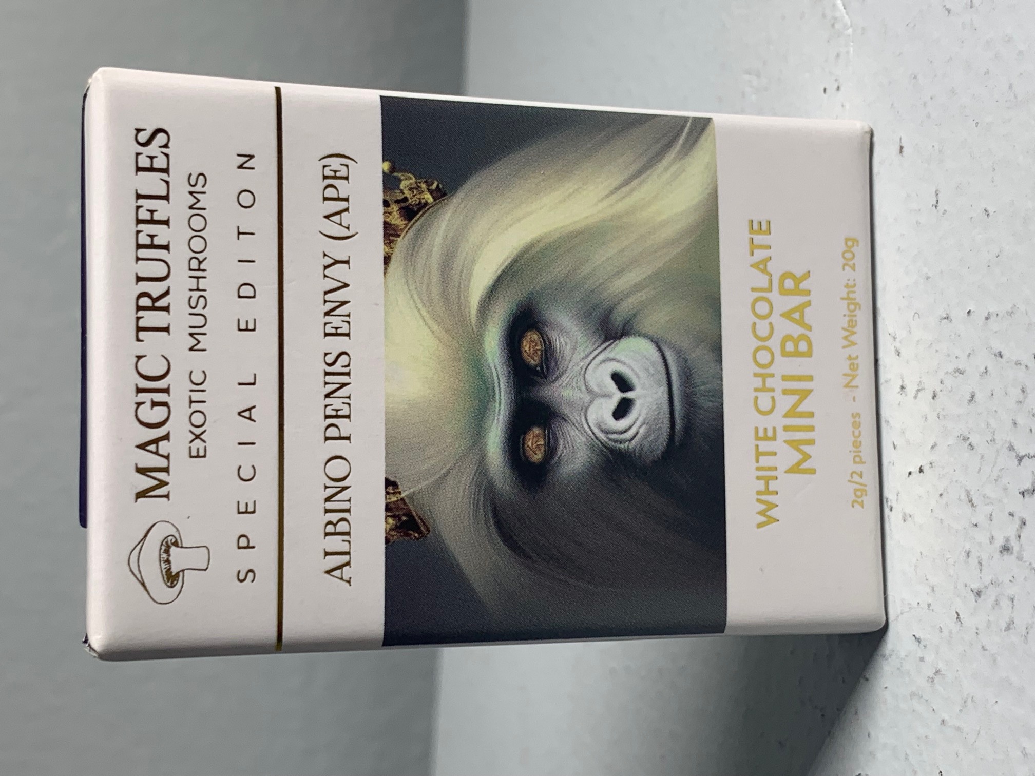 Magic Truffles Mini White Chocolate Bar 2G Albino Penis Envy HOTBOX