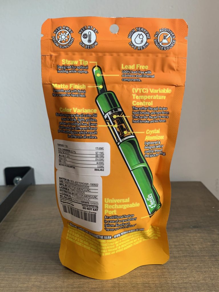 Jeeter Juice Live Resin Banana Mango Disposable Vape (Sativa) HOTBOX
