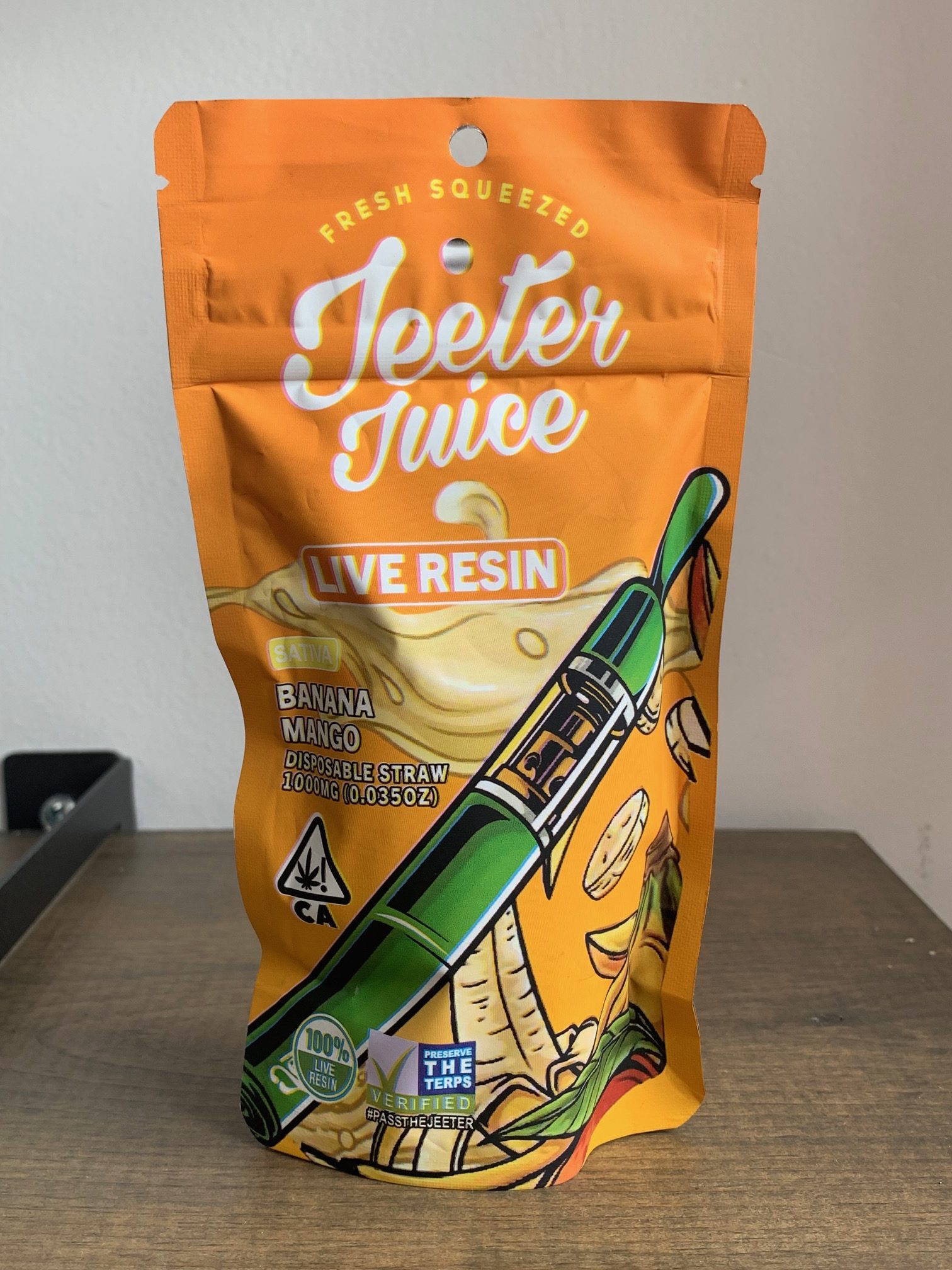 Jeeter Juice Live Resin Banana Mango Disposable Vape (Sativa) HOTBOX