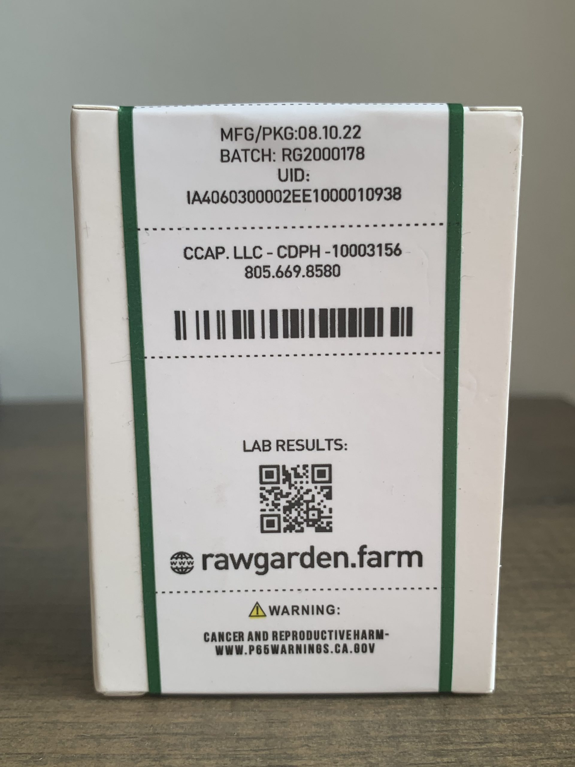 Raw Garden Refine Aurora Borealis Live Resin Vape Pod (Indica