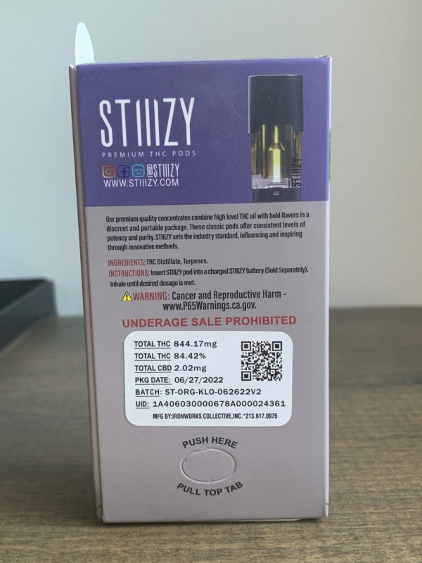 Stiiizy King Louis XIII 1G Pods (Indica) – HOTBOX