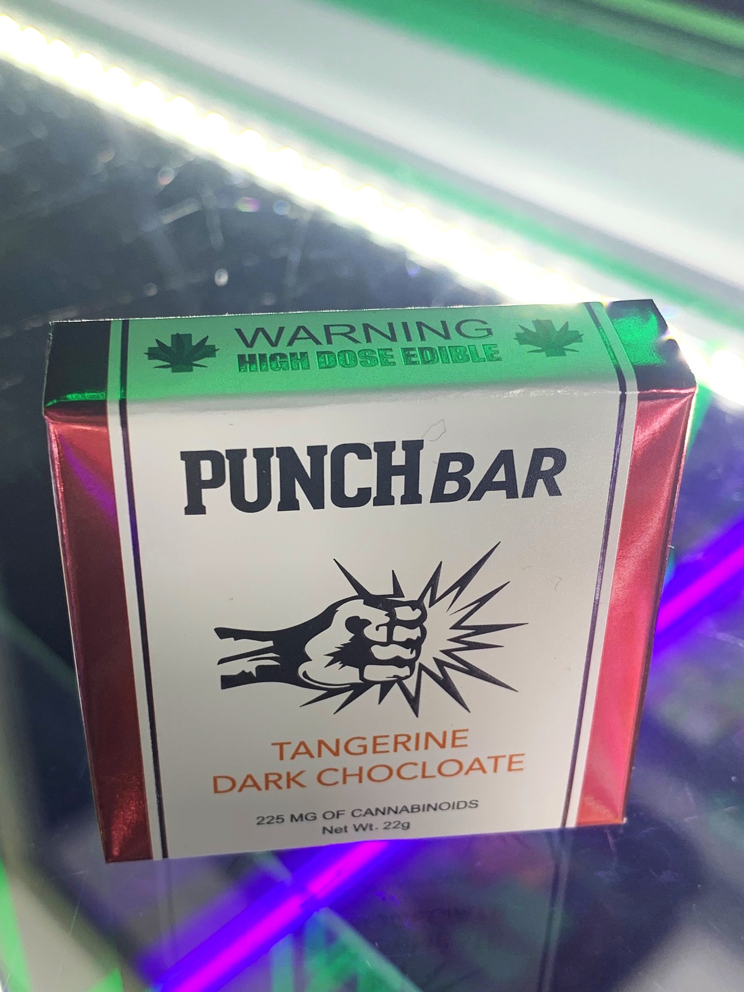 Punch Bar Tagerine Dark Chocolate 225MG HOTBOX