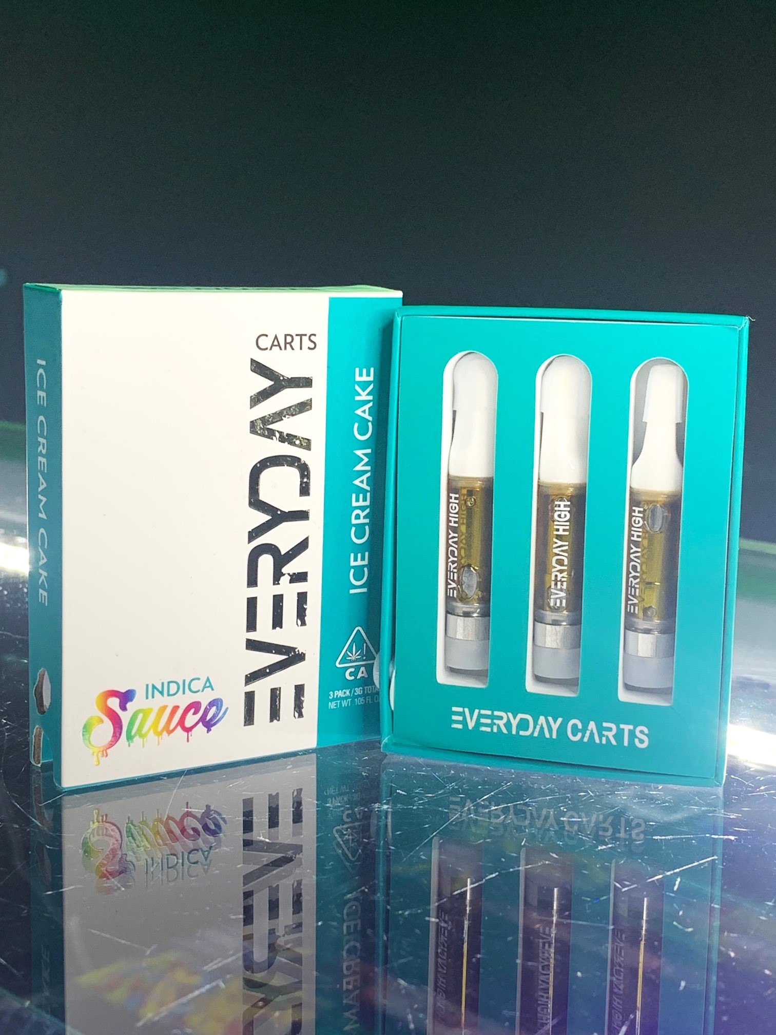 Saucei Ice Cream Cake Cart 3 Pack 3G Indica HOTBOX