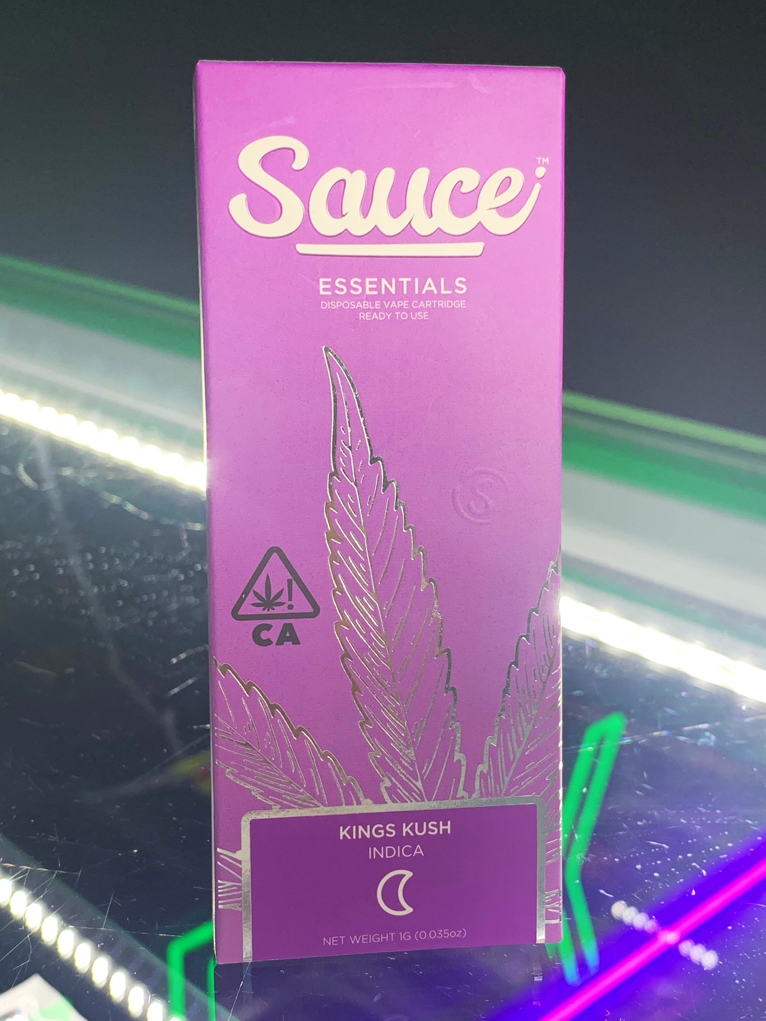 Saucei Kings Kush Disposable Vape Indica 1G HOTBOX