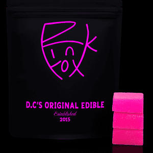 Blue Raspberry Gummies (20mg) by Pink Fox (Hybrid)