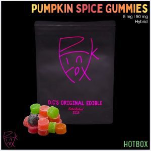 Pumpkin Spice Gummies (5 mg) by Pink Fox (Hybrid)