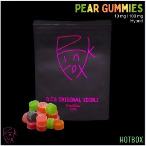 Pear Gummies (10 mg) by Pink Fox (Hybrid)