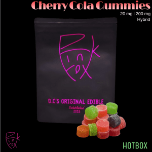 Cherry Cola Gummies (20 mg) by Pink Fox (Hybrid)