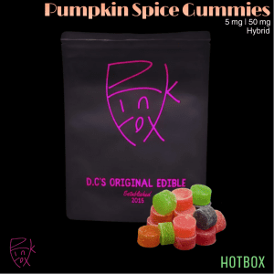 Pumpkin Spice Gummies (5 mg) by Pink Fox (Hybrid)