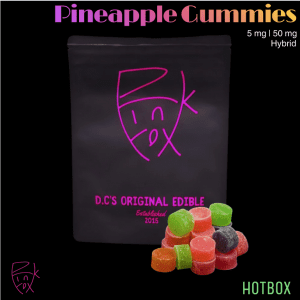 Pineapple Gummies (5 mg) by Pink Fox (Hybrid)