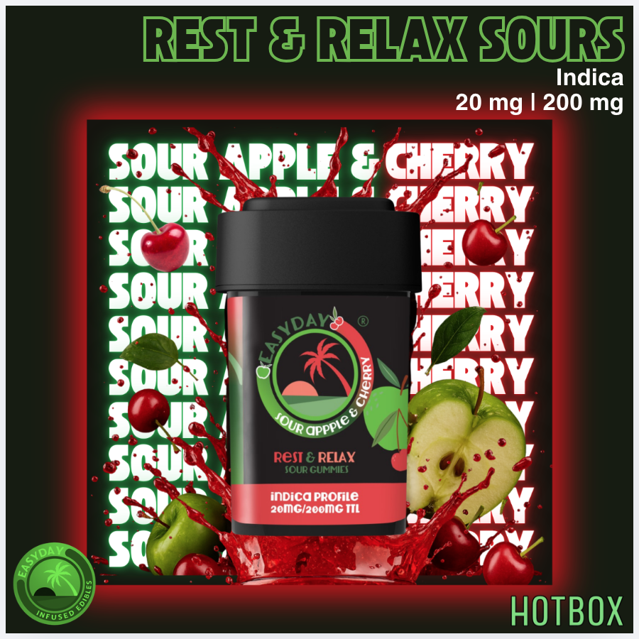 Rest and Relax Gummies (20mg) by EasyDay (Indica)