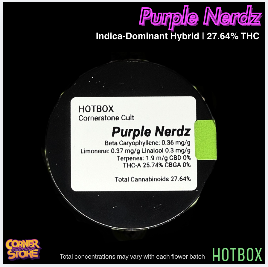 Purple Nerdz by Cornerstore Cult (Indica-Hybrid)