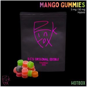 Mango Gummies (5 mg) by Pink Fox (Hybrid)