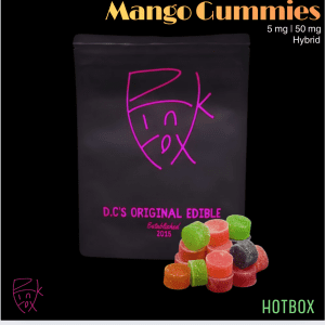 Mango Gummies (5 mg) by Pink Fox (Hybrid)