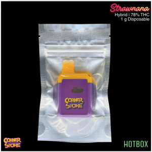 Strawnana Vape (1 g) by Cornerstore Cult (Hybrid)