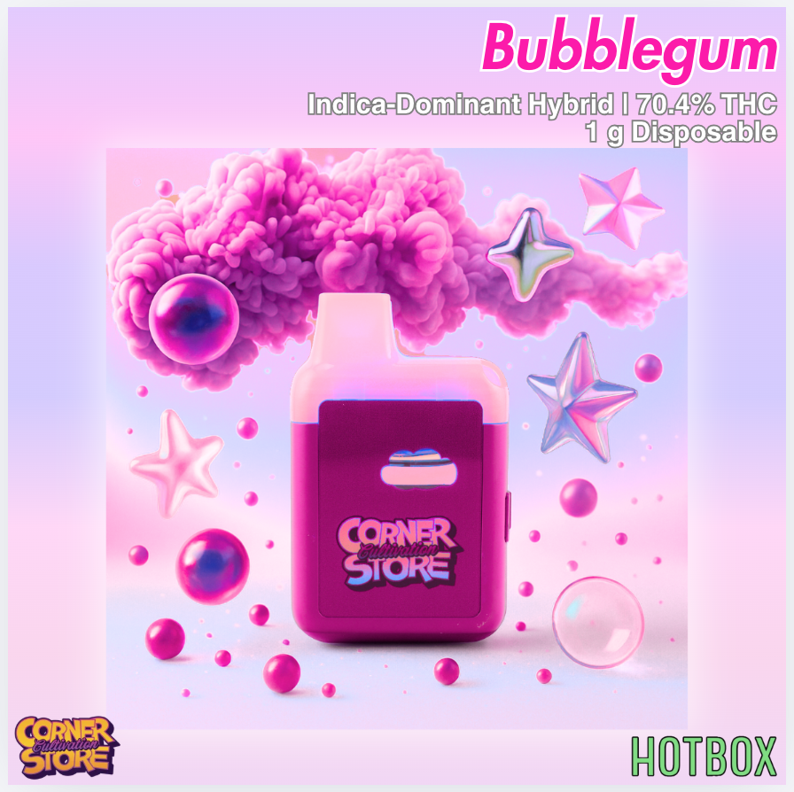Bubblegum Vape (1g) by Cornerstore (Indica-Hybrid)