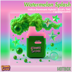 Watermelon Splash Vape (1 g) by Cornerstore Cult (Indica-Hybrid)
