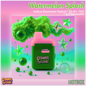 Watermelon Splash Vape (1 g) by Cornerstore (Indica-Hybrid)