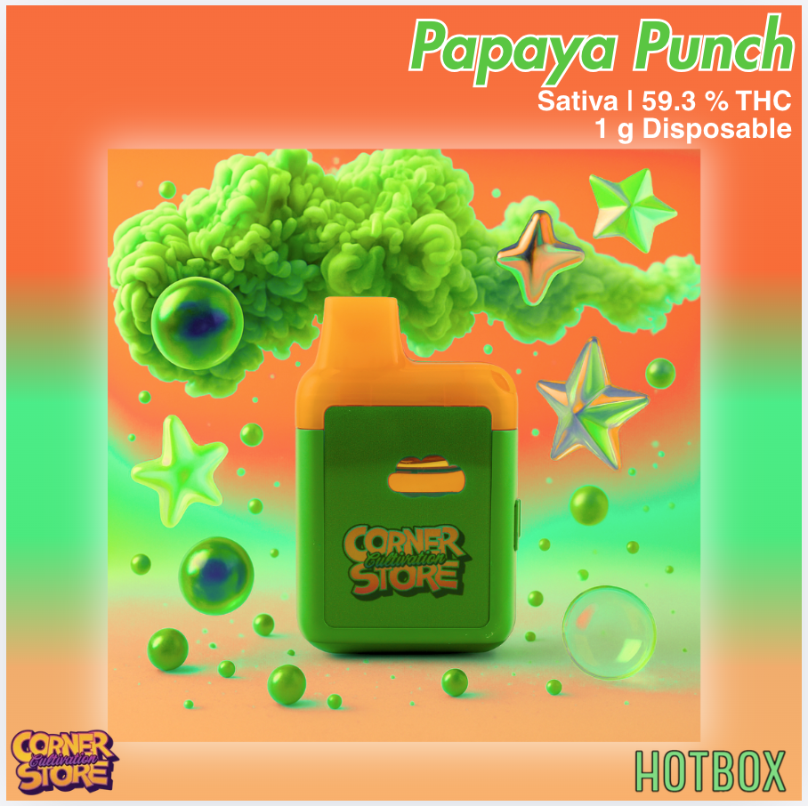 Papaya Punch Vape (1 g) by Cornerstore (Sativa)