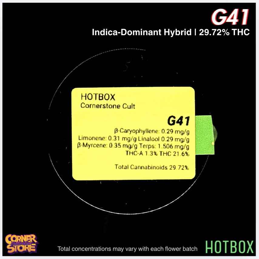 G41 by Cornerstore Cult (Indica-Hybrid)