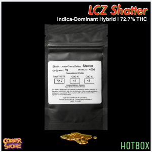 LCZ Shatter by Cornerstore Cult (Indica-Hybrid)