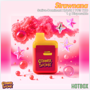 Strawnana Vape (1 g) by Cornerstore (Sativa-Hybrid)