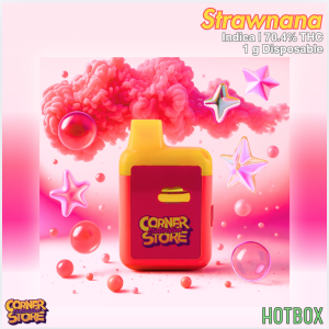Strawnana Vape (1 g) by Cornerstore (Indica)