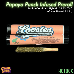 Papaya Punch Infused Preroll by Cornerstore (Indica-Hybrid)